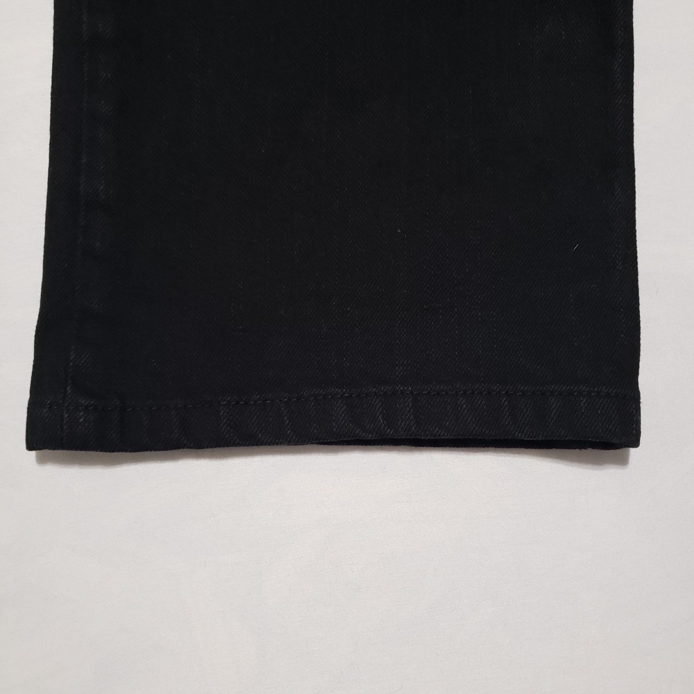American Living Capri Jeans Womens 8 Black Dark Wash Mid Rise Button‎ Fly 30W - Picture 9 of 12